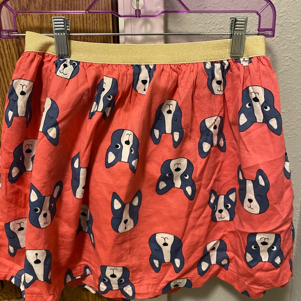 Girls French bulldog skirt!